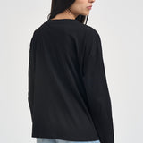 Maglia donna a maniche lunghe nera 11771 NERO SUSY MIX 