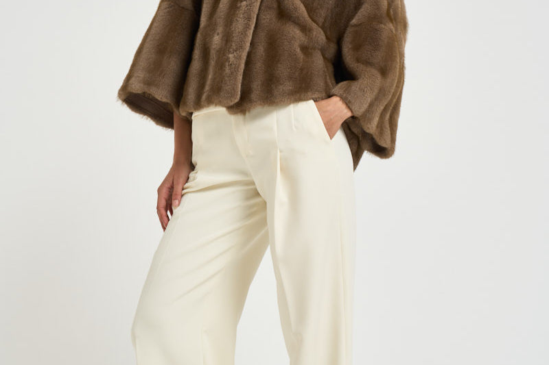 Giacca donna in ecopelliccia taupe 9074 taupeWM4 SWORD 6.6.44 