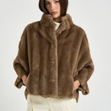 Giacca donna in ecopelliccia taupe 9074 taupeWM4 SWORD 6.6.44 