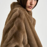 Giacca donna in ecopelliccia taupe 9074 taupeWM4 SWORD 6.6.44 