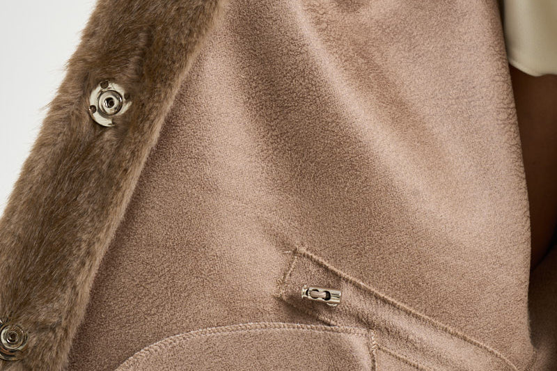 Giacca donna in ecopelliccia taupe 9074 taupeWM4 SWORD 6.6.44 