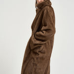 Cappotto donna in ecopelliccia marrone 9138 MJ3 SWORD 6.6.44 