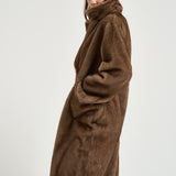 Cappotto donna in ecopelliccia marrone 9138 MJ3 SWORD 6.6.44 
