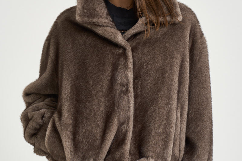 Bomber donna in ecovisone marrone 9142 MJ4 SWORD 6.6.44 