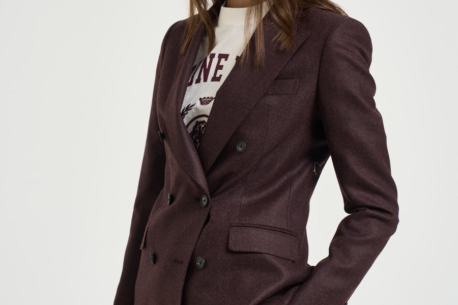 Blazer donna Jparigi bordeaux 010021 C1277 TAGLIATORE 