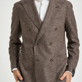 Blazer uomo Vesuvio doppiopetto marrone 1SVS20K C90044F3299 TAGLIATORE 