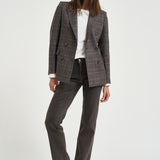 Blazer donna Jparigi a quadri grigio 340361 ET842 TAGLIATORE 
