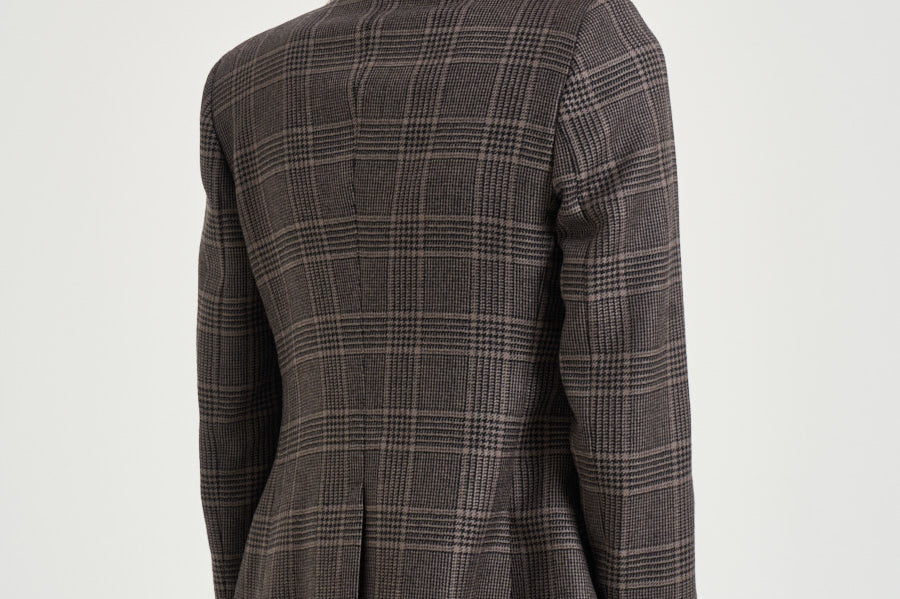 Blazer donna Jparigi a quadri grigio 340361 ET842 TAGLIATORE 