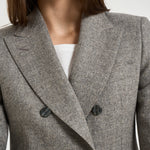 Blazer donna Coreen doppiopetto grigio mélange 610017 G1199 TAGLIATORE 