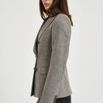 Blazer donna Coreen doppiopetto grigio mélange 610017 G1199 TAGLIATORE 