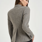Blazer donna Coreen doppiopetto grigio mélange 610017 G1199 TAGLIATORE 