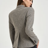Blazer donna Coreen doppiopetto grigio mélange 610017 G1199 TAGLIATORE 