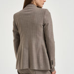 Tailleur donna Parigi gessato tortora 930005 T1296 TAGLIATORE 