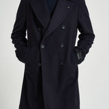 Cappotto uomo doppiopetto blu notte ARDEN 350001B5054 TAGLIATORE 
