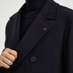 Cappotto uomo doppiopetto blu notte ARDEN 350001B5054 TAGLIATORE 