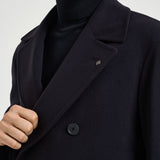 Cappotto uomo doppiopetto blu notte ARDEN 350001B5054 TAGLIATORE 