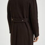 Cappotto uomo doppiopetto marrone scuro ARDEN 350001EM940 TAGLIATORE 