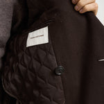 Cappotto uomo doppiopetto marrone scuro ARDEN 350001EM940 TAGLIATORE 