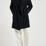Cappotto uomo doppiopetto nero ARDEN 350001N5051 TAGLIATORE 