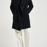 Cappotto uomo doppiopetto nero ARDEN 350001N5051 TAGLIATORE 