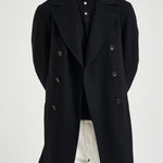 Cappotto uomo doppiopetto nero ARDEN 350001N5051 TAGLIATORE 
