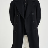 Cappotto uomo doppiopetto nero ARDEN 350001N5051 TAGLIATORE 