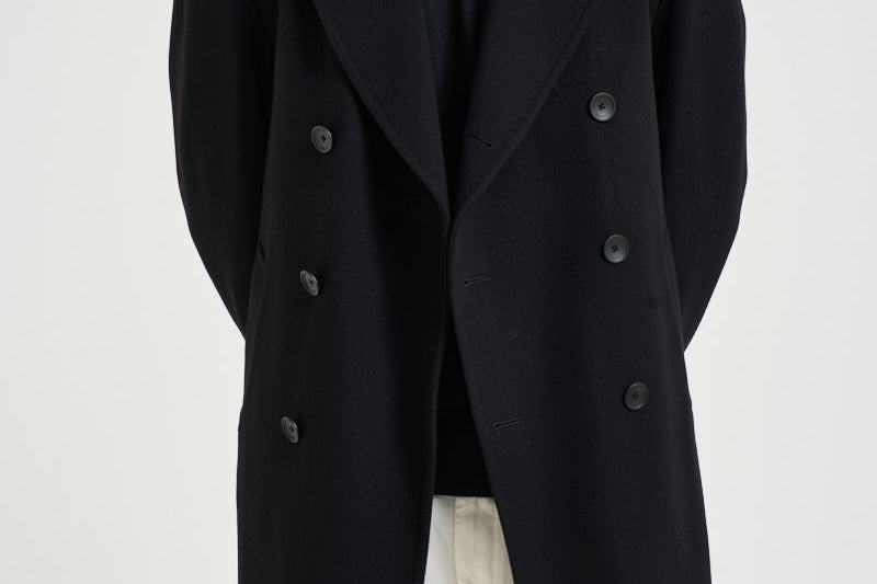 Cappotto uomo doppiopetto nero ARDEN 350001N5051 TAGLIATORE 