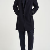 Cappotto uomo monopetto blu navy CFBM13X 350001B5054 TAGLIATORE 