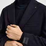 Cappotto uomo monopetto blu navy CFBM13X 350001B5054 TAGLIATORE 