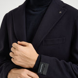 Cappotto uomo monopetto blu navy CFBM13X 350001B5054 TAGLIATORE 