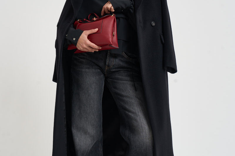 Cappotto donna Linden lungo  nero E30007 N1240 TAGLIATORE 