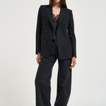 Blazer donna doppiopetto nero H50044 N1188 TAGLIATORE 