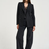Blazer donna doppiopetto nero H50044 N1188 TAGLIATORE 