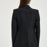 Blazer donna doppiopetto nero H50044 N1188 TAGLIATORE 