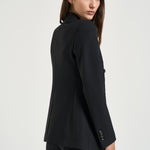 Blazer donna doppiopetto nero H50044 N1188 TAGLIATORE 
