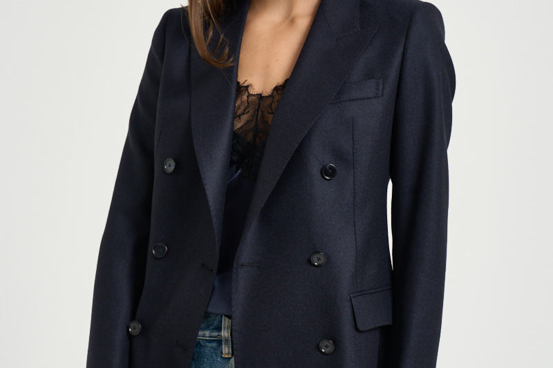 Blazer donna doppiopetto J-Parigi blu JPARIGI 010021 B1219 TAGLIATORE 