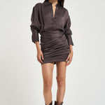 Abito donna mini Andrea melanzana T200101B TNV147ROUGENOIR THE ANDAMANE 