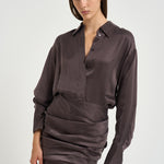 Abito donna mini Andrea melanzana T200101B TNV147ROUGENOIR THE ANDAMANE 