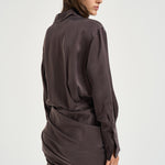 Abito donna mini Andrea melanzana T200101B TNV147ROUGENOIR THE ANDAMANE 