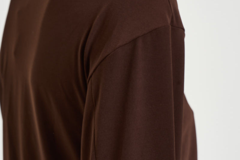 Abito donna Lilia midi marrone T200108A TJP199DARKBROWN THE ANDAMANE 