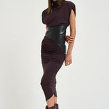 Abito donna midi Ursula bordeaux T200121A TJV053ROUGENOIR THE ANDAMANE 