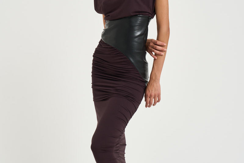Abito donna midi Ursula bordeaux T200121A TJV053ROUGENOIR THE ANDAMANE 