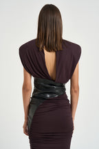 Abito donna midi Ursula bordeaux T200121A TJV053ROUGENOIR THE ANDAMANE 