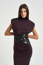 Abito donna midi Ursula bordeaux T200121A TJV053ROUGENOIR THE ANDAMANE 