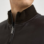 Bomber uomo in pelle marrone scuro DEREK PLONGEE06 THE JACK LEATHERS 