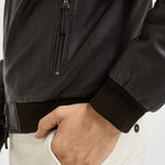 Bomber uomo in pelle marrone scuro DEREK PLONGEE06 THE JACK LEATHERS 