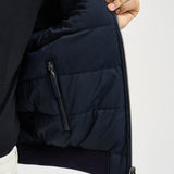 Bomber uomo in pelle marrone scuro DEREK PLONGEE06 THE JACK LEATHERS 