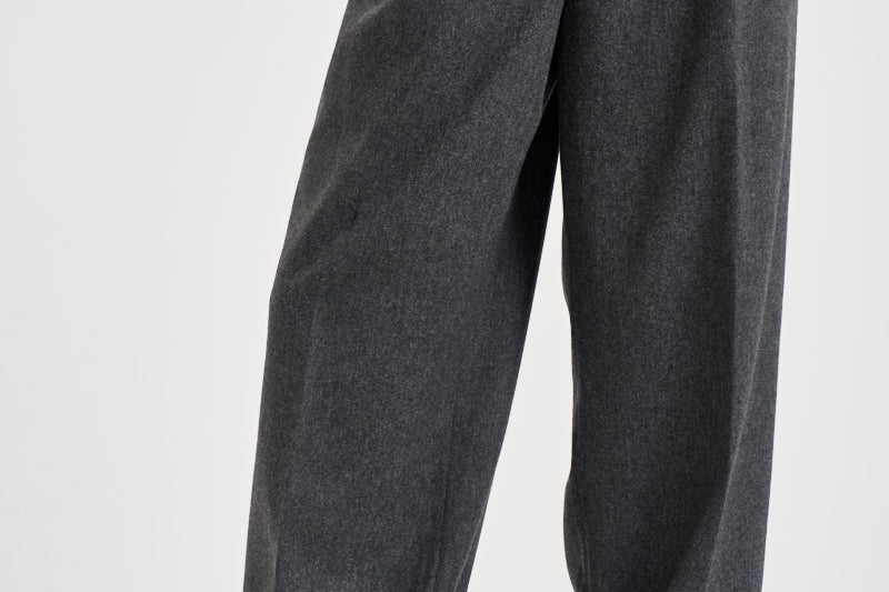 Pantaloni donna palazzo antracite mélange AXEL T0012GREY THE LATEST 