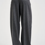 Pantaloni donna palazzo antracite mélange AXEL T0012GREY THE LATEST 