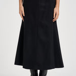 Gonna donna longuette a sirena nera ERICA W0234T002 THE LATEST 